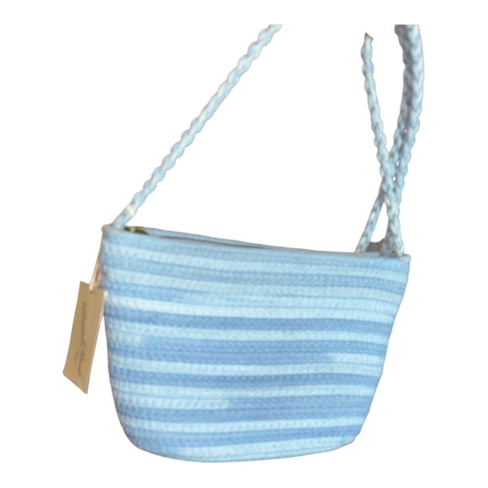 Universal Thread Blue Striped Crossbody Bag Lightweight Casual Purse
